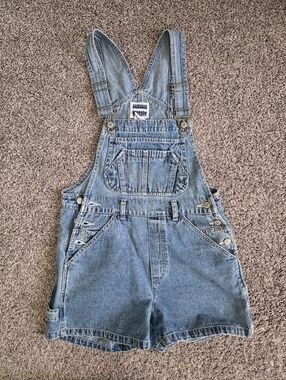 Squeeze Vintage 90s Denim Overall Shorts